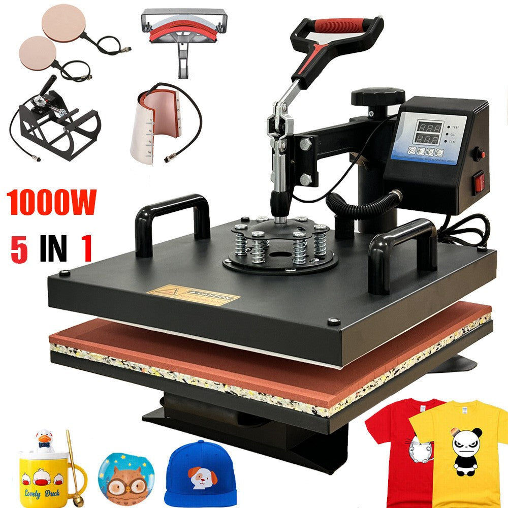 30X25cm/38x38cm 8IN1 Heat Press Machine Swing Away Heat Transfer Digital Control