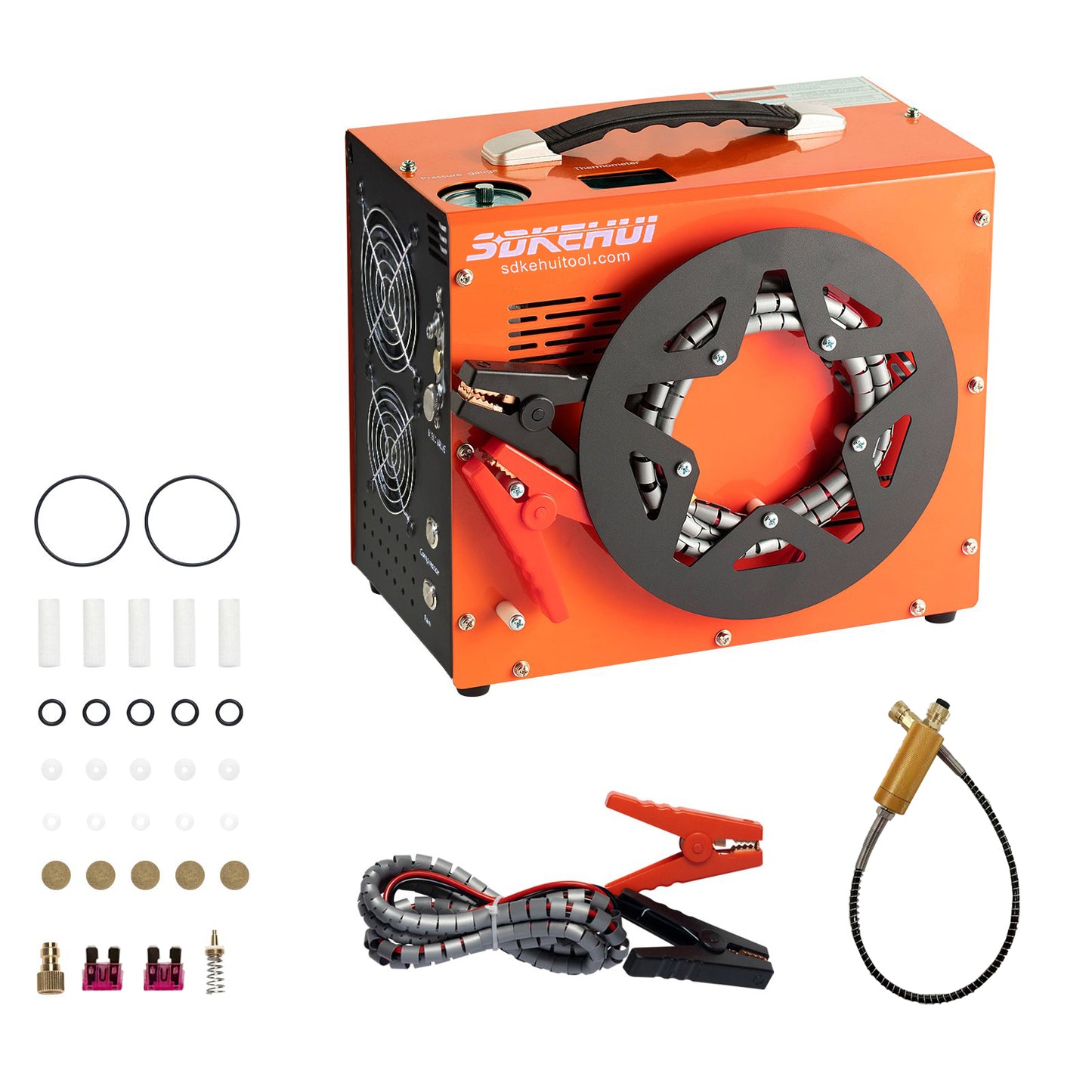 4500PSI/30Mpa PCP Air Compressor Built-in Converter DC12V/AC120V Auto-Stop