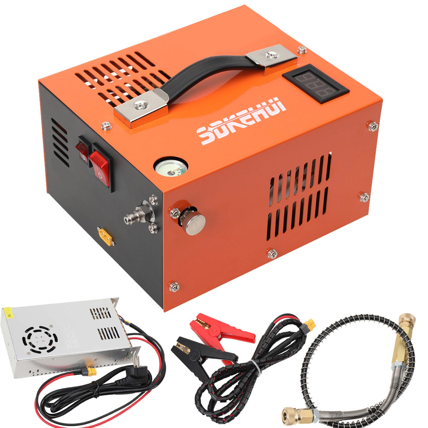 SDKEHUI 30MPa PCP Air Compressor Electric High Pressure Airgun 4500PSI Paintball Pumps