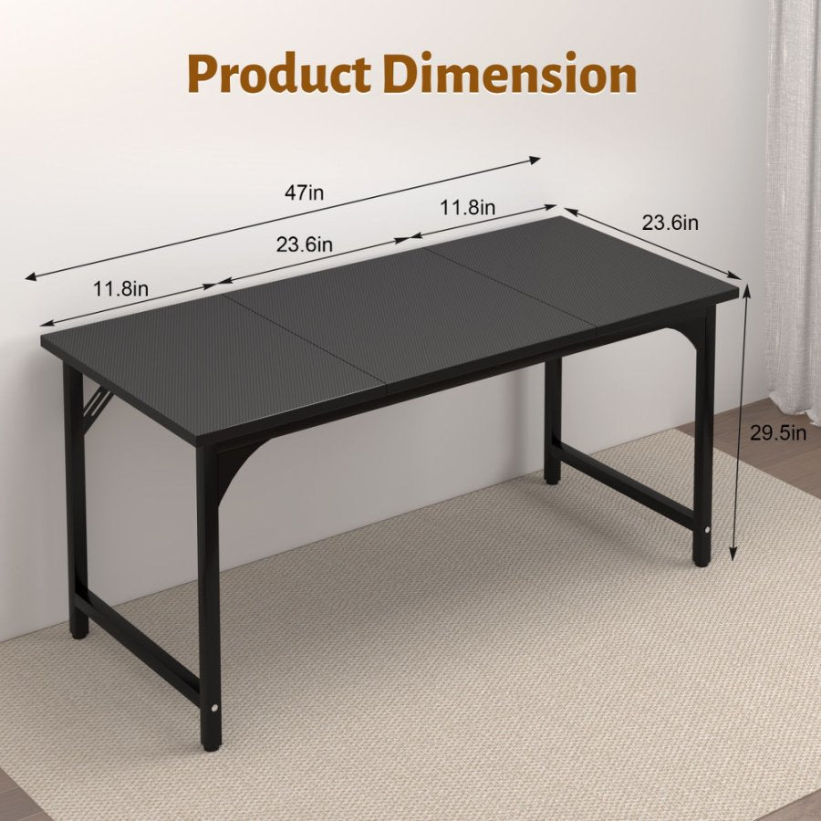 47/55Inch Modern Height Home Office Table Standing Desk With 3 piece Table