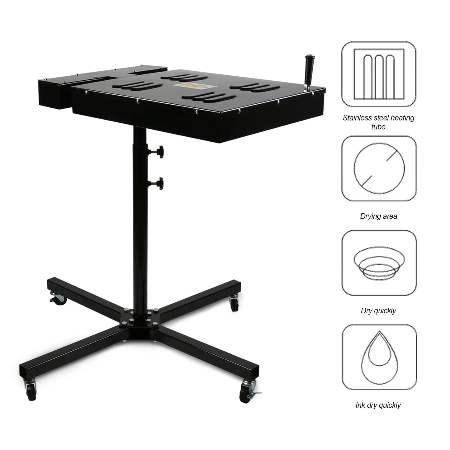 SDKEHUI 45x45CM Screen printing flash dryer Flash dryer Temperature Control Flash Dry