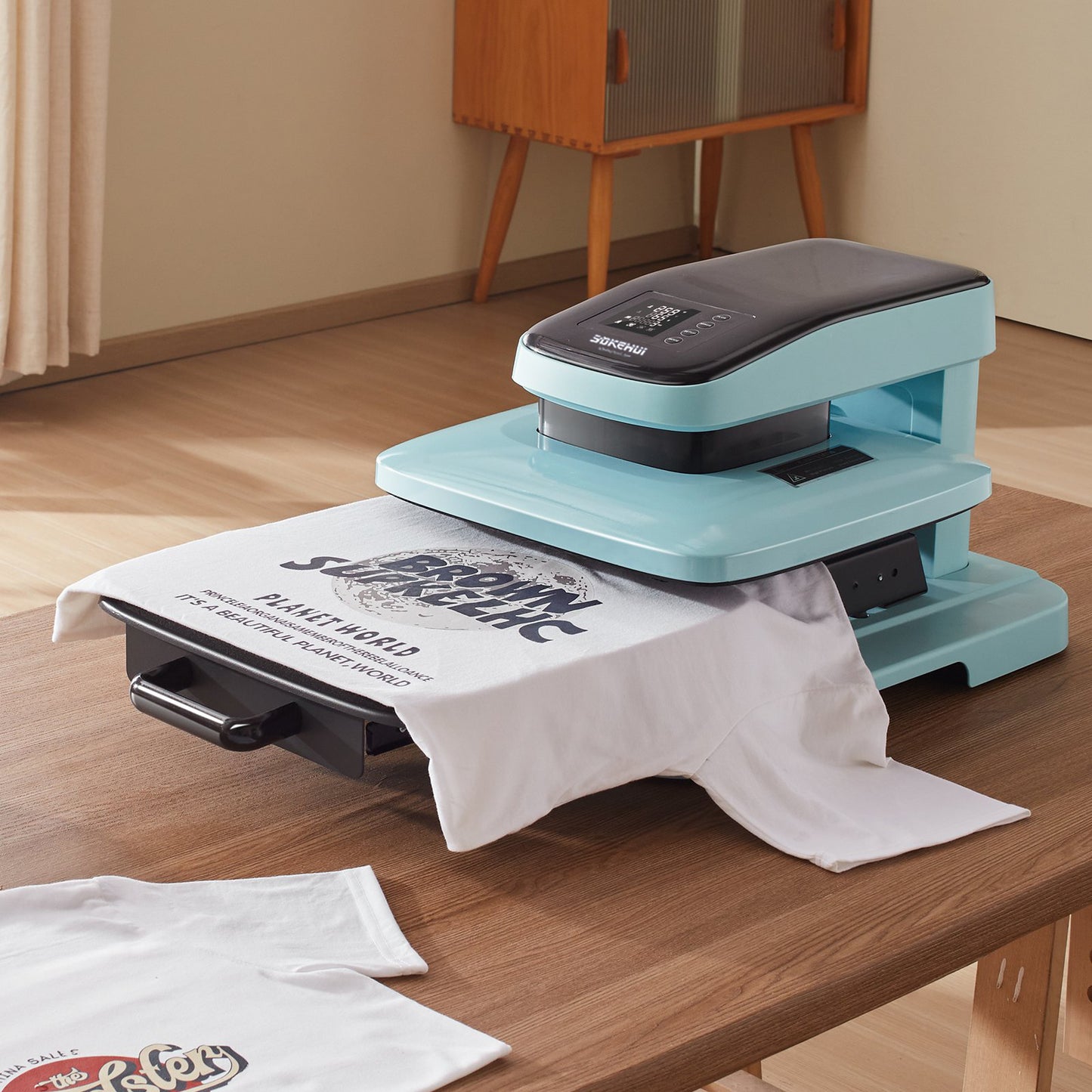 SDKEHUI Auto Heat Press Machine 15 x 15 in Sublimation Printer T-shirt Printing Machine