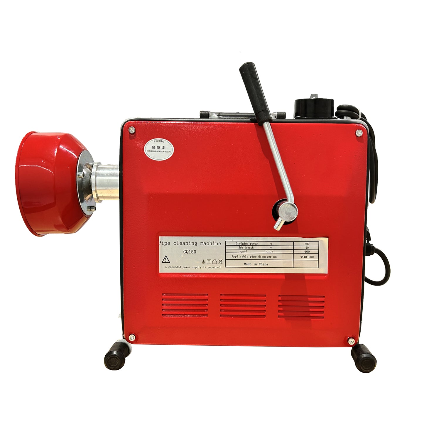 Pipe Cleaning Machine Pipe Cleaning Device Drain Cleaner 850W 25.5m Spring