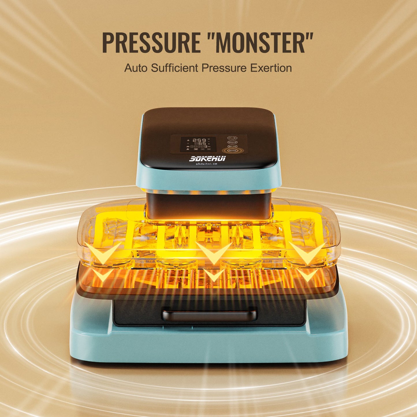 SDKEHUI Auto Heat Press Machine 15 x 15 in Sublimation Printer T-shirt Printing Machine