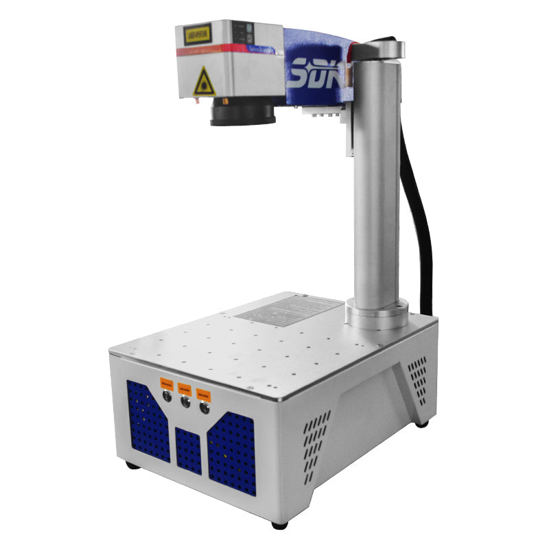 SDKEHUI 30W laser engraving machine White all-in-one fibre laser marking machine 15x15cm