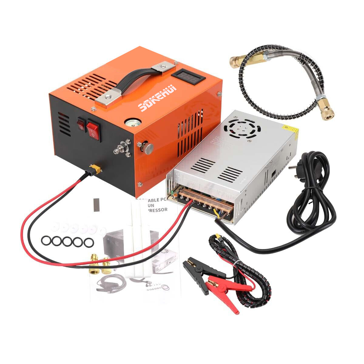 SDKEHUI 30MPa PCP Air Compressor Electric High Pressure Airgun 4500PSI Paintball Pumps