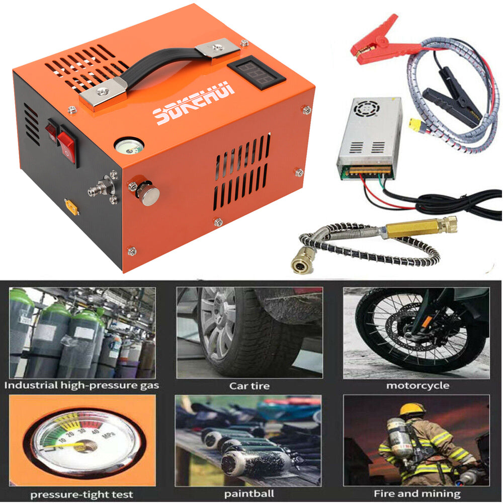 SDKEHUI 30MPa PCP Air Compressor Electric High Pressure Airgun 4500PSI Paintball Pumps