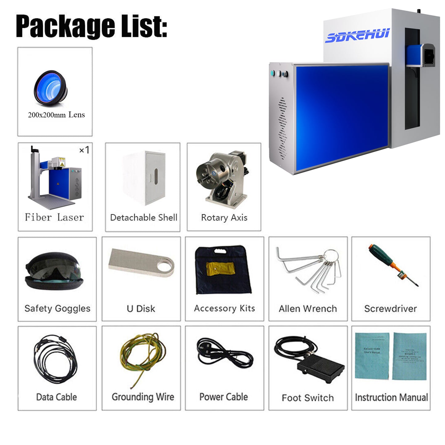 Sdkehui Raycus Fiber Laser Engraver