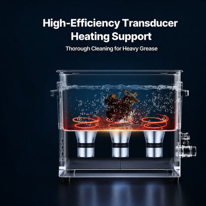 6L/10L/15L/30L Ultrasonic Cleaner Digital Timer & Enhanced Heater Jewelry Sonic