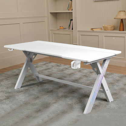 47/55/63 Inch Gaming Desk with LED RGB Ergonomic Computer Table Gamer Desk