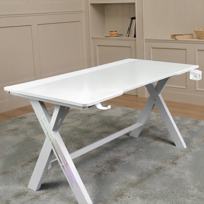 47/55/63 Inch Gaming Desk with LED RGB Ergonomic Computer Table Gamer Desk