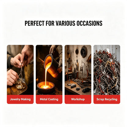 3kg/5kg Electric Metal Casting Furnace Gold Silver Smelting Machine with Crucible