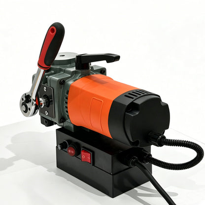Portable 1300W Magnetic Drill Press, 10000N 220V Electric Low Profile Mag Drilling Machine with 35 mm Boring Diameter & 45 mm Boring Depth, Light weight, with 2m Cable
