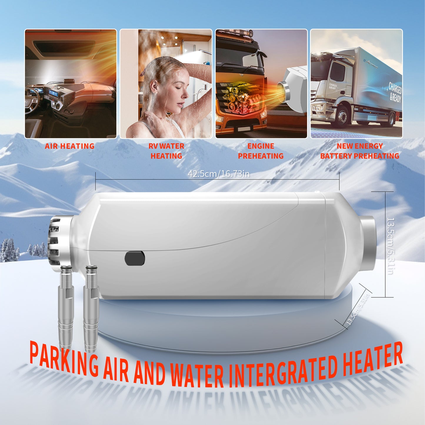 Diesel Air Heater Low Noise Fast Heating Parking Heater For Car Trucks