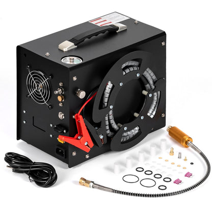 Pcp Air Compressor 4500psi Dual-Power Portable Auto-Stop 12V / 220V PCP Air Pump