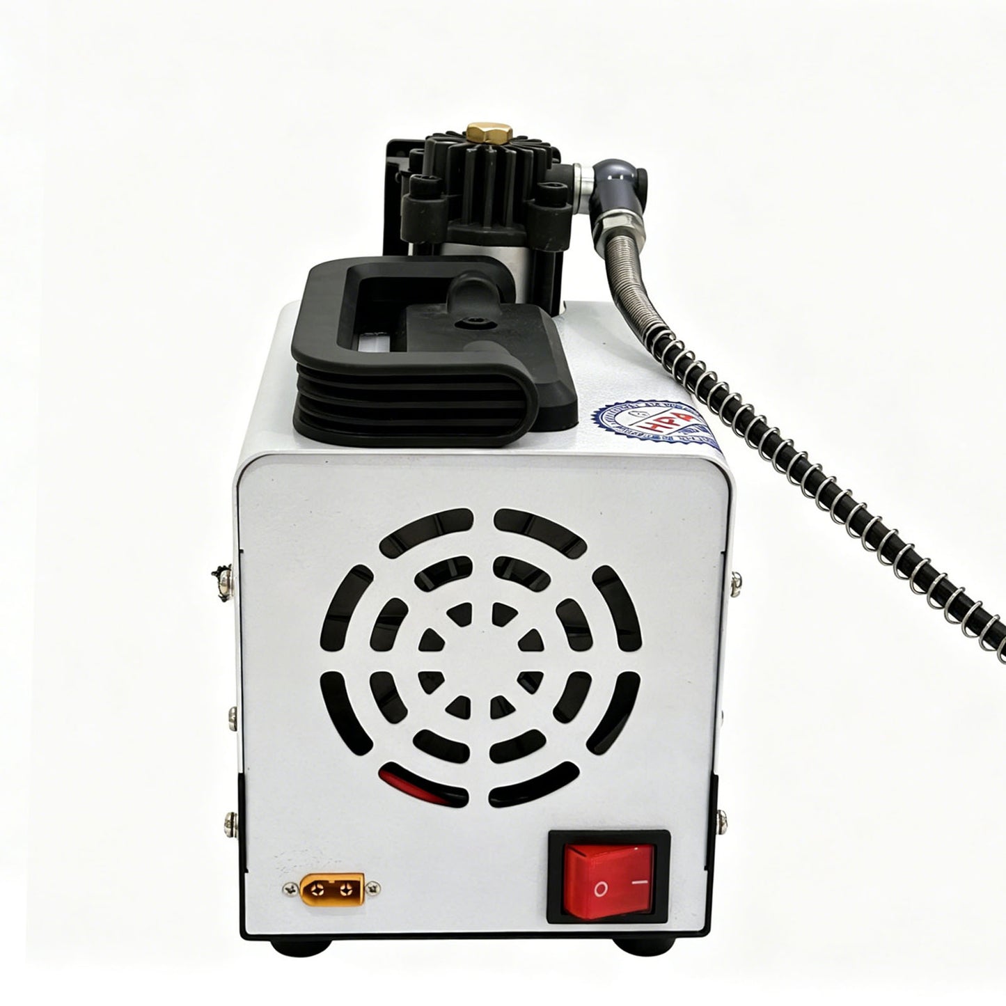 PCP Air Compressor, 30MPa/4500psi Compressor 12V DC With Power Adapter, Manual Stop, No Oil/Water Required Suitable for Paintball, Airsoft Gun, Scuba Cylinder Compressor