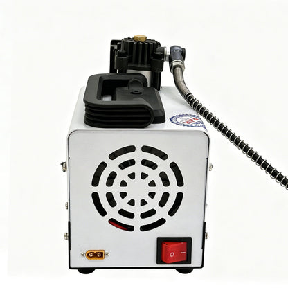 PCP Air Compressor, 30MPa/4500psi Compressor 12V DC With Power Adapter, Manual Stop, No Oil/Water Required Suitable for Paintball, Airsoft Gun, Scuba Cylinder Compressor