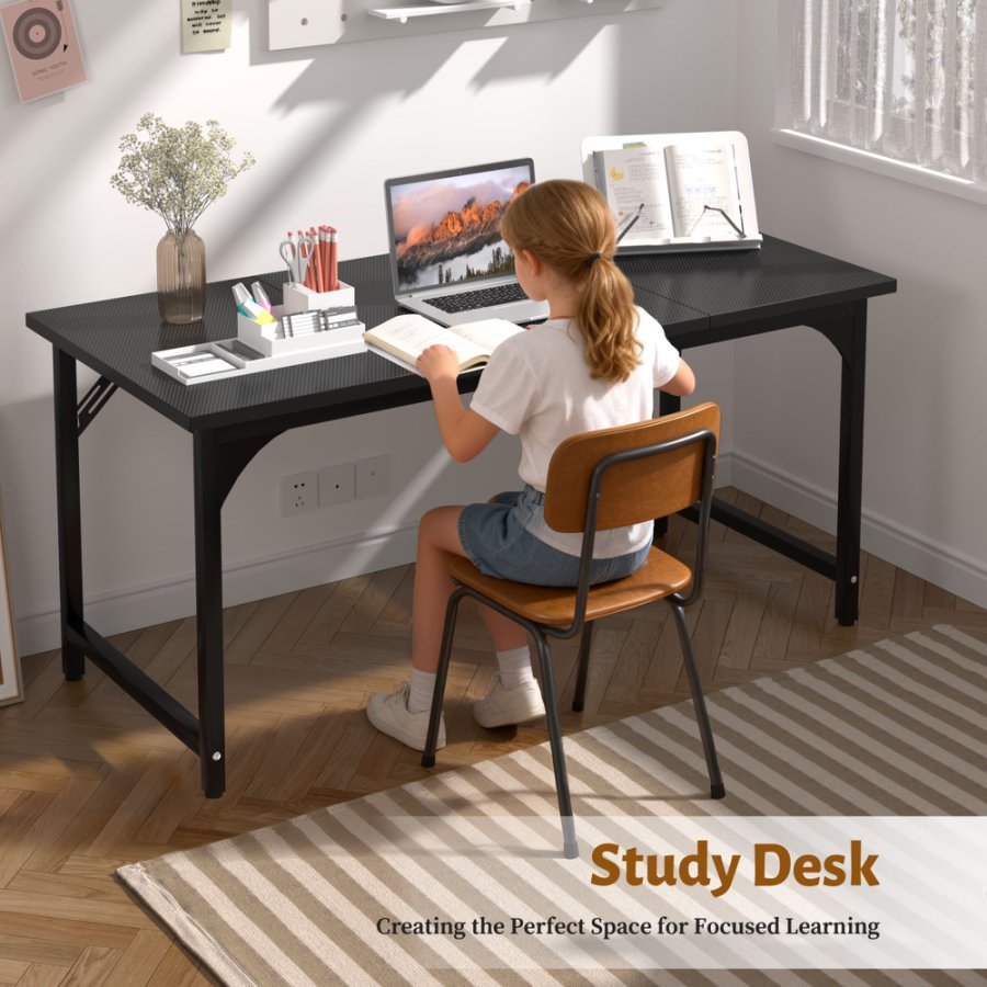 47/55Inch Modern Height Home Office Table Standing Desk With 3 piece Table