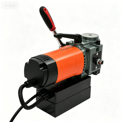 Portable 1300W Magnetic Drill Press, 10000N 220V Electric Low Profile Mag Drilling Machine with 35 mm Boring Diameter & 45 mm Boring Depth, Light weight, with 2m Cable