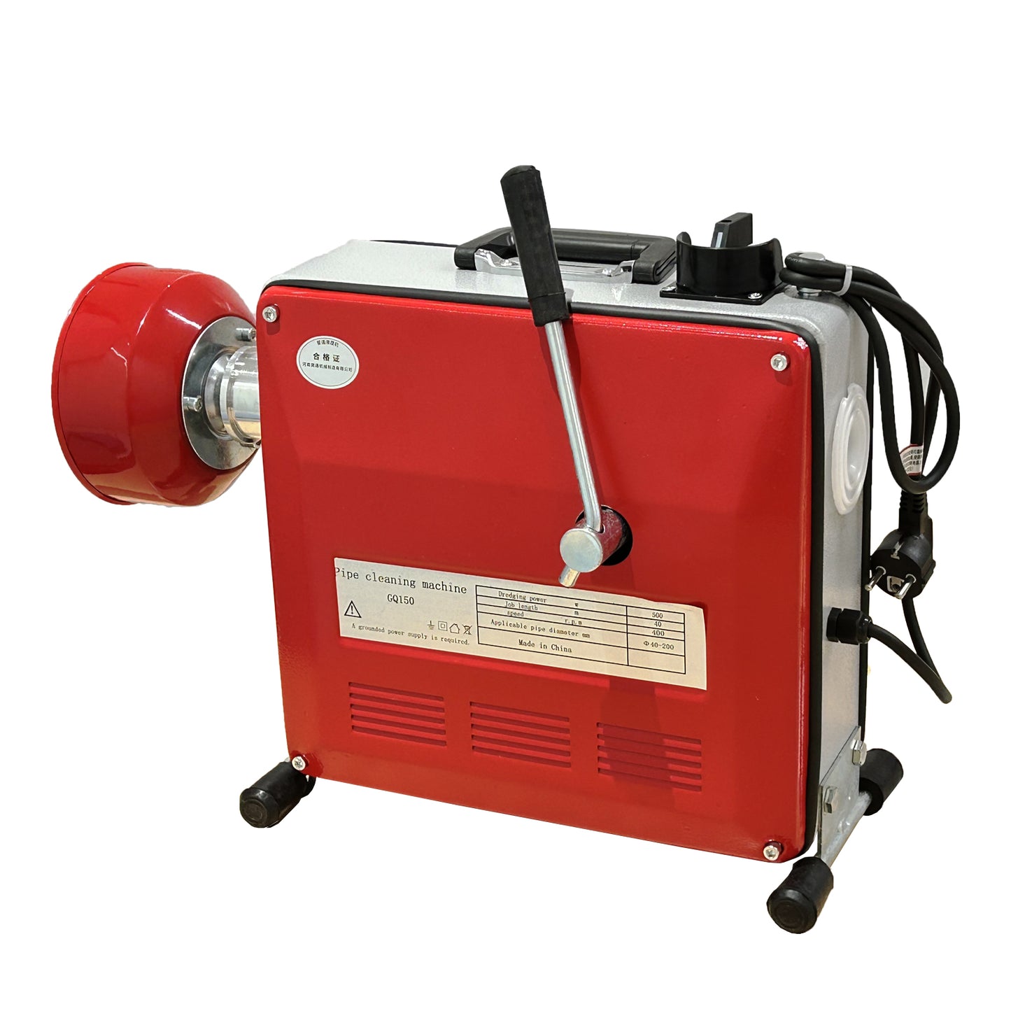 Pipe Cleaning Machine Pipe Cleaning Device Drain Cleaner 850W 25.5m Spring