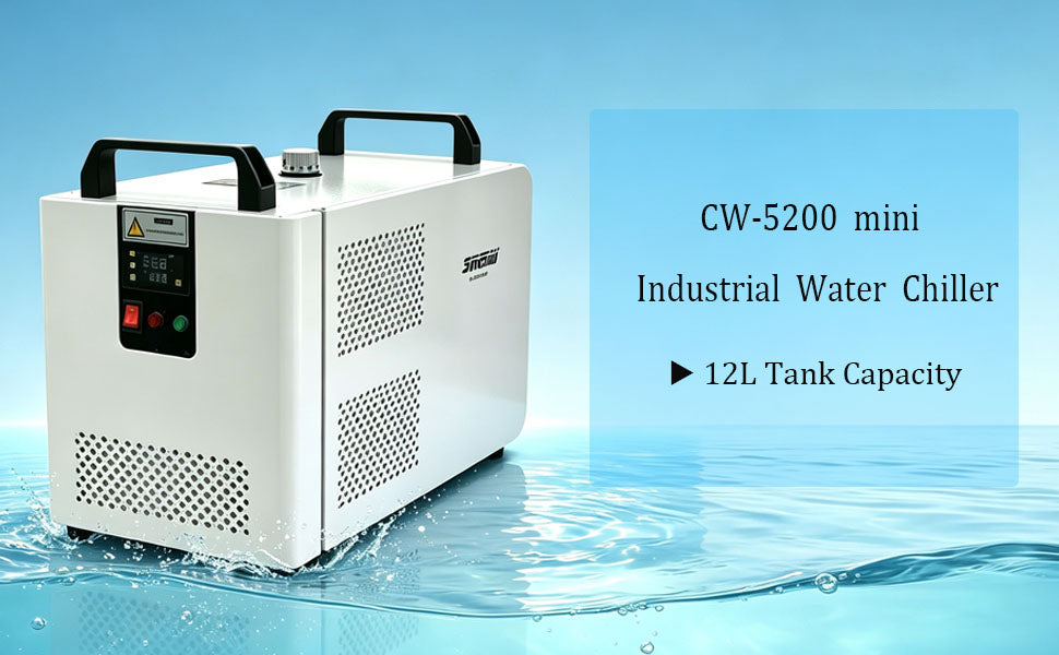 Sdkehui CW-3000/KH-6000/CW-5200/CW-6000 Industrial Water Chiller Cooler for Co2 Laser Engraver