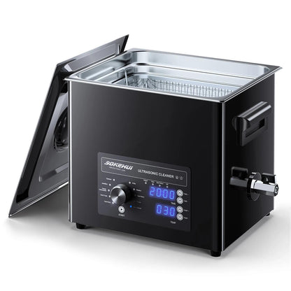 3L/6L/10L/30L Ultrasonic Cleaner, Professional Ultrasonic Cleaner Machine with Knob Control, Stainless Steel Cleaning Machine with Basket and Cleaning Ball, for Watches, Razors, Jewelry, Coins