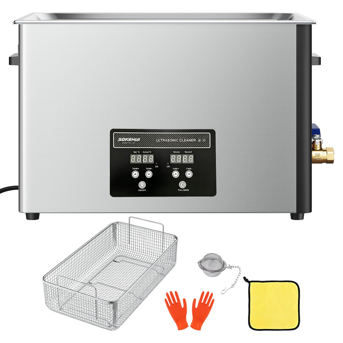 6L/10L/15L/30L Ultrasonic Cleaner Digital Timer & Enhanced Heater Jewelry Sonic