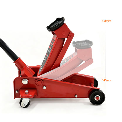 3 Ton Floor Jack, 6600LBS Capacity Hydraulic Car Jack, Low Profile Portable Jack Quickly Lift Steel Service Jack