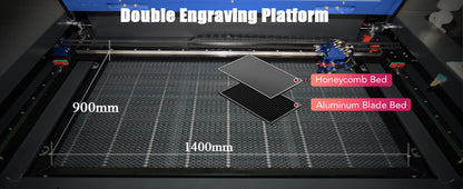 Autofocus 130W CO₂ Laser Engraver Engraving Machine Cutter 900x1400mm RUIDA
