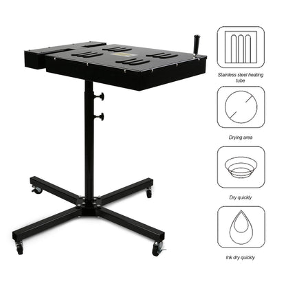SDKEHUI 45x45CM Screen printing flash dryer Flash dryer Temperature Control Flash Dry