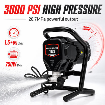 3000psi Portable Airless Sprayer Hand‑held Machine Coatings Painting Work