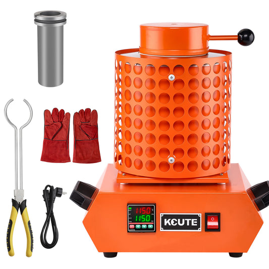3KG Electric Melting Furnace 1900W Metal Gold Silver Copper Metal Smelter