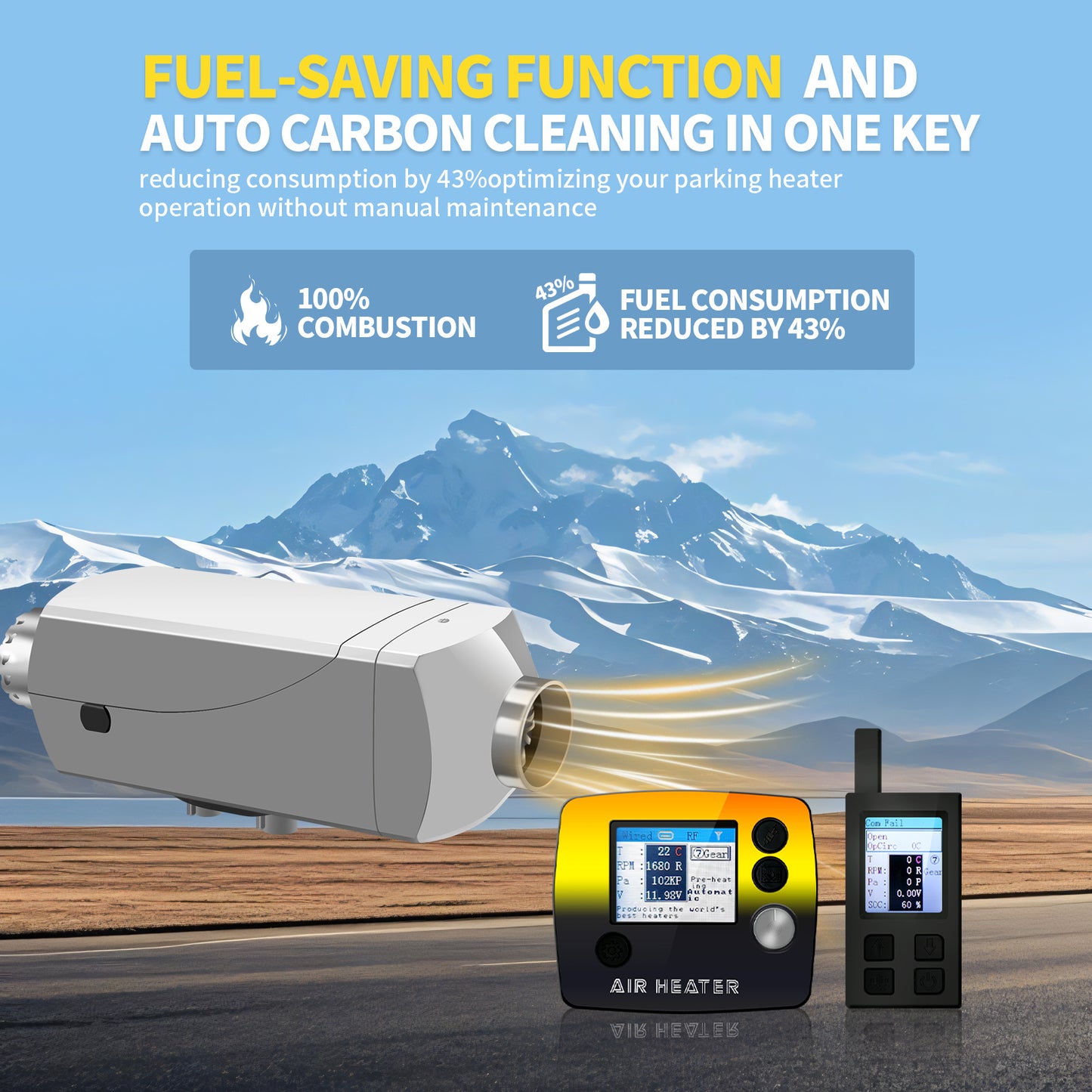 Diesel Air Heater Low Noise Fast Heating Parking Heater For Car Trucks