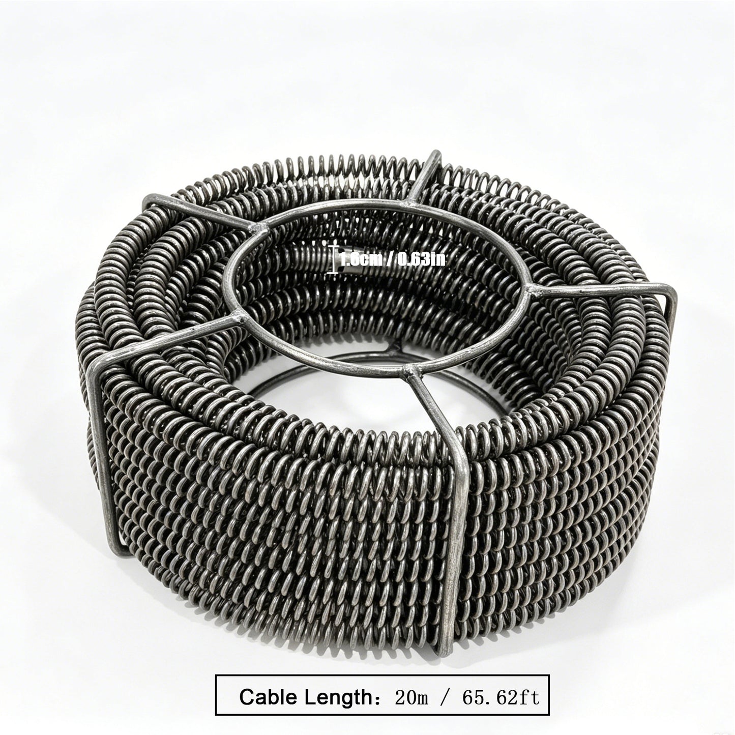 Pipe Cleaning Machine Coiled Spring 16 mm x 20 m  Pipe Cleaning Tool  Coil