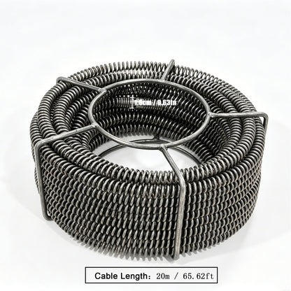 Pipe Cleaning Machine Coiled Spring 16 mm x 20 m  Pipe Cleaning Tool  Coil