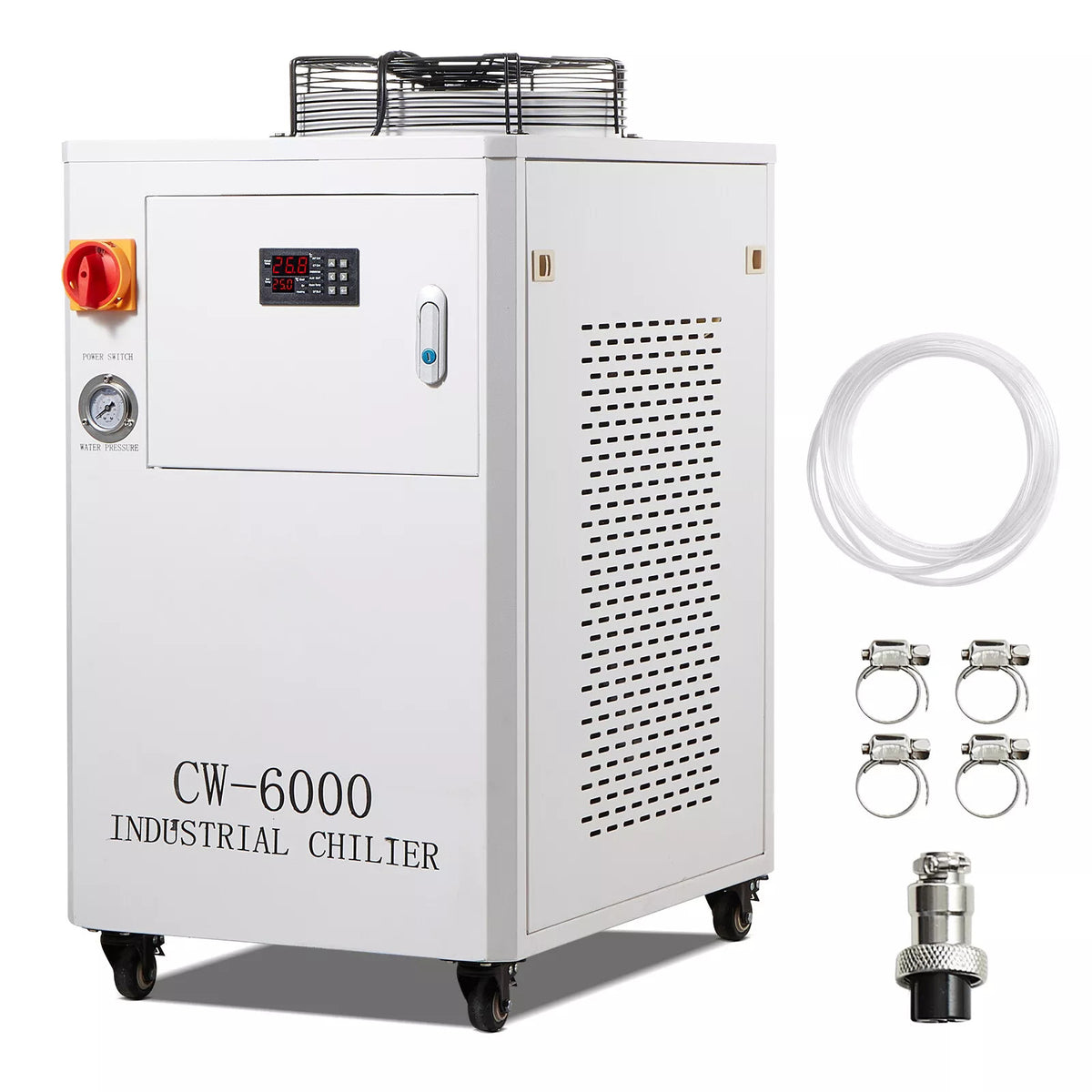 Sdkehui CW-3000/KH-6000/CW-5200/CW-6000 Industrial Water Chiller Cooler for Co2 Laser Engraver