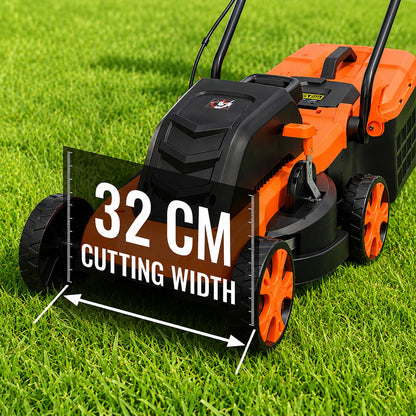 Push‑along Lawn Mower Easy‑to‑Use Grass Cutting Machine for Backyard Lawn