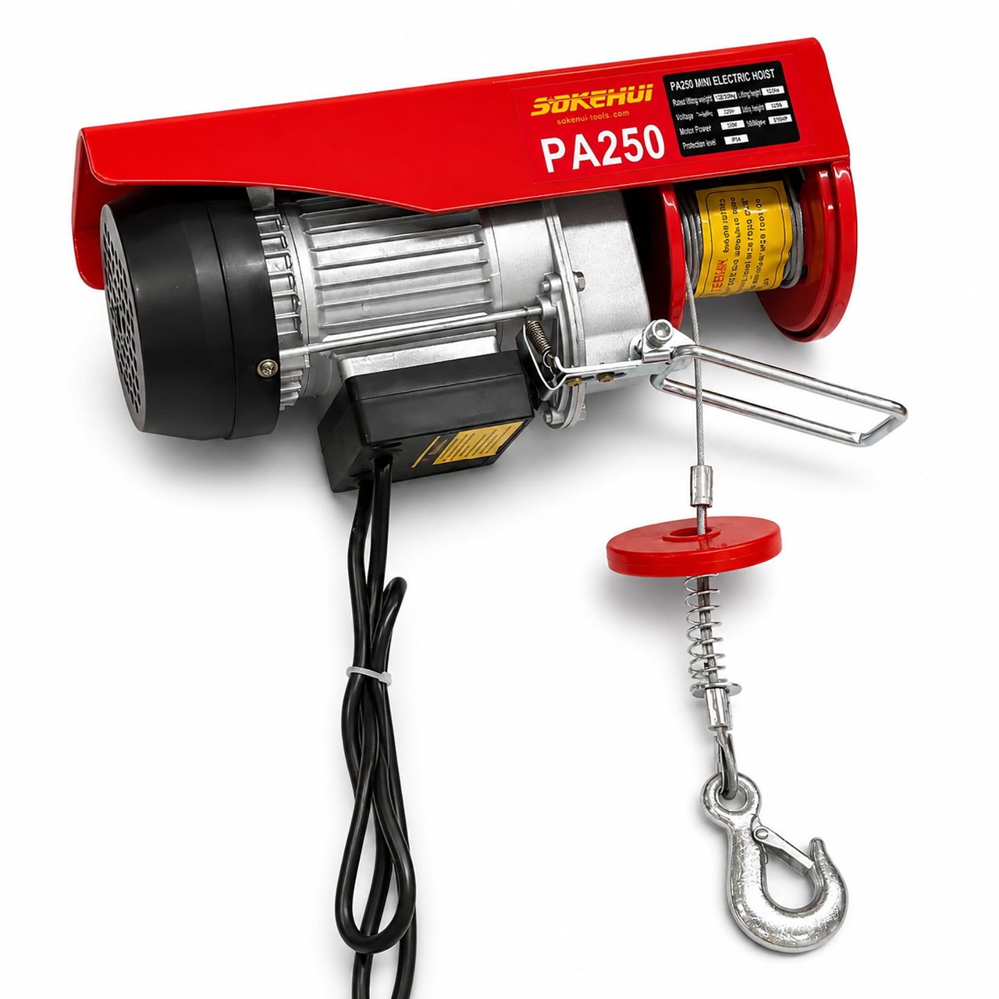 250KG 550lbs Mini Electric Hoist Small Hoist Mini Crane Lifting Winch Crane