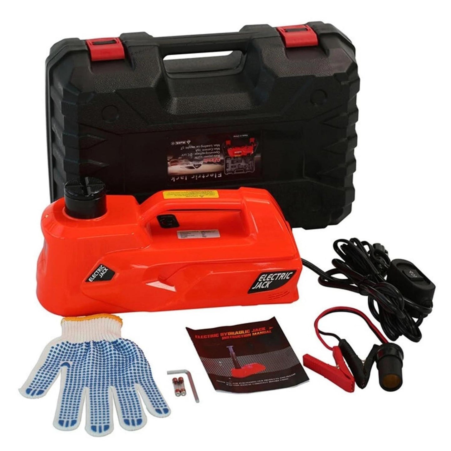 5 Ton Electric Car Jack, Lifting Range 15-45cm, 12V Portable Hydraulic Jack Kit, for Car Repair Vehicle Maintenance Roadside Assistance Use