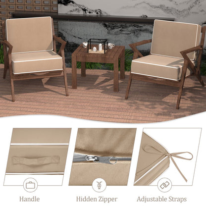24X24 Inch Set Outdoor Deep Seat Patio Chair Cushions Waterproof Patio Cushions
