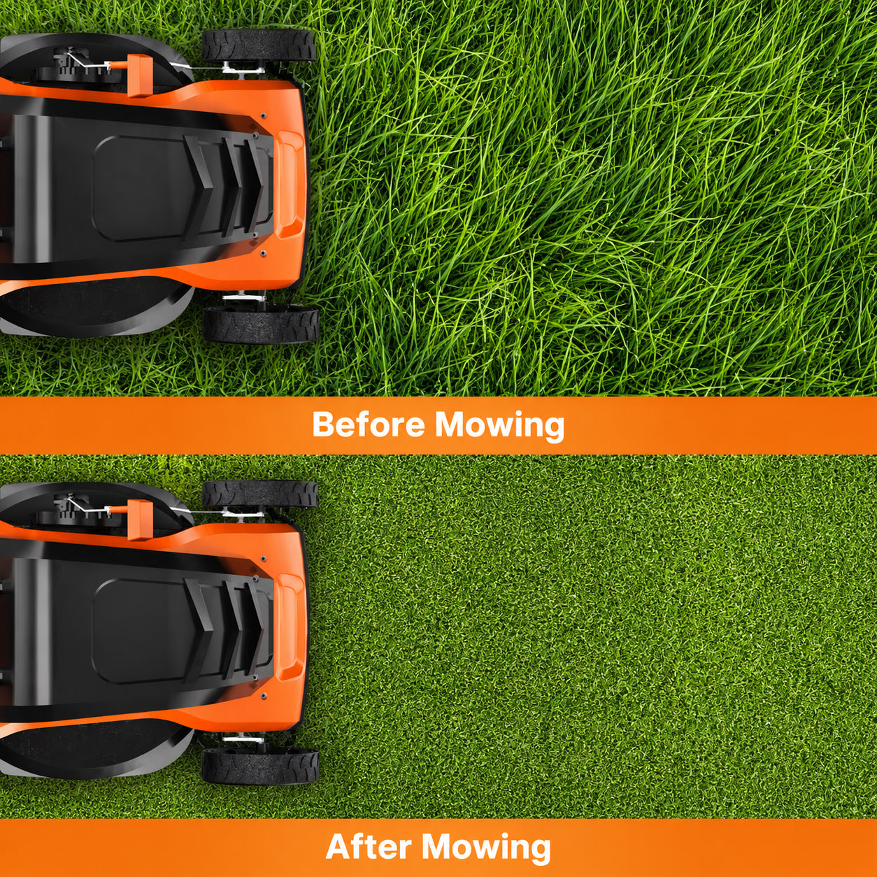 Push‑along Lawn Mower Easy‑to‑Use Grass Cutting Machine for Backyard Lawn