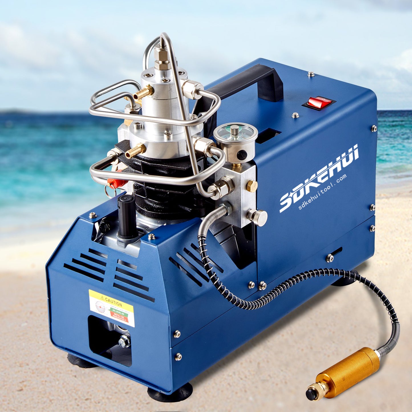 30MPA High Pressure Auto-Stop Electric PCP Air Pump Compressor Airgun Rifle 12V