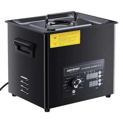 3L/6L/10L/30L Ultrasonic Cleaner, Professional Ultrasonic Cleaner Machine with Knob Control, Stainless Steel Cleaning Machine with Basket and Cleaning Ball, for Watches, Razors, Jewelry, Coins