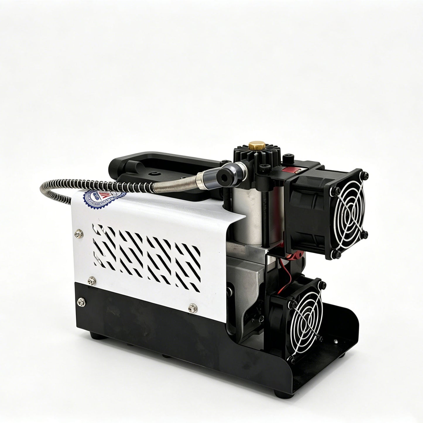 PCP Air Compressor, 30MPa/4500psi Compressor 12V DC With Power Adapter, Manual Stop, No Oil/Water Required Suitable for Paintball, Airsoft Gun, Scuba Cylinder Compressor