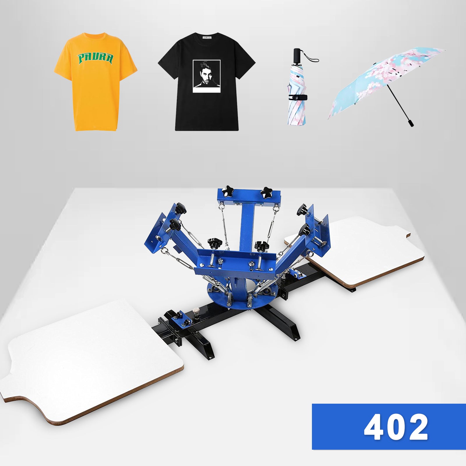 SDKEHUI DIY T-shirt 1-station 1-colou/4-colour 1-station/4-colour 2-station screen printing machine, textile printing machine, screen printing