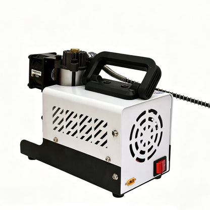PCP Air Compressor, 30MPa/4500psi Compressor 12V DC With Power Adapter, Manual Stop, No Oil/Water Required Suitable for Paintball, Airsoft Gun, Scuba Cylinder Compressor
