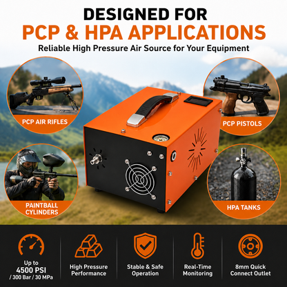 30MPa PCP Air Compressor Electric High Pressure Airgun 4500PSI Paintball Pumps