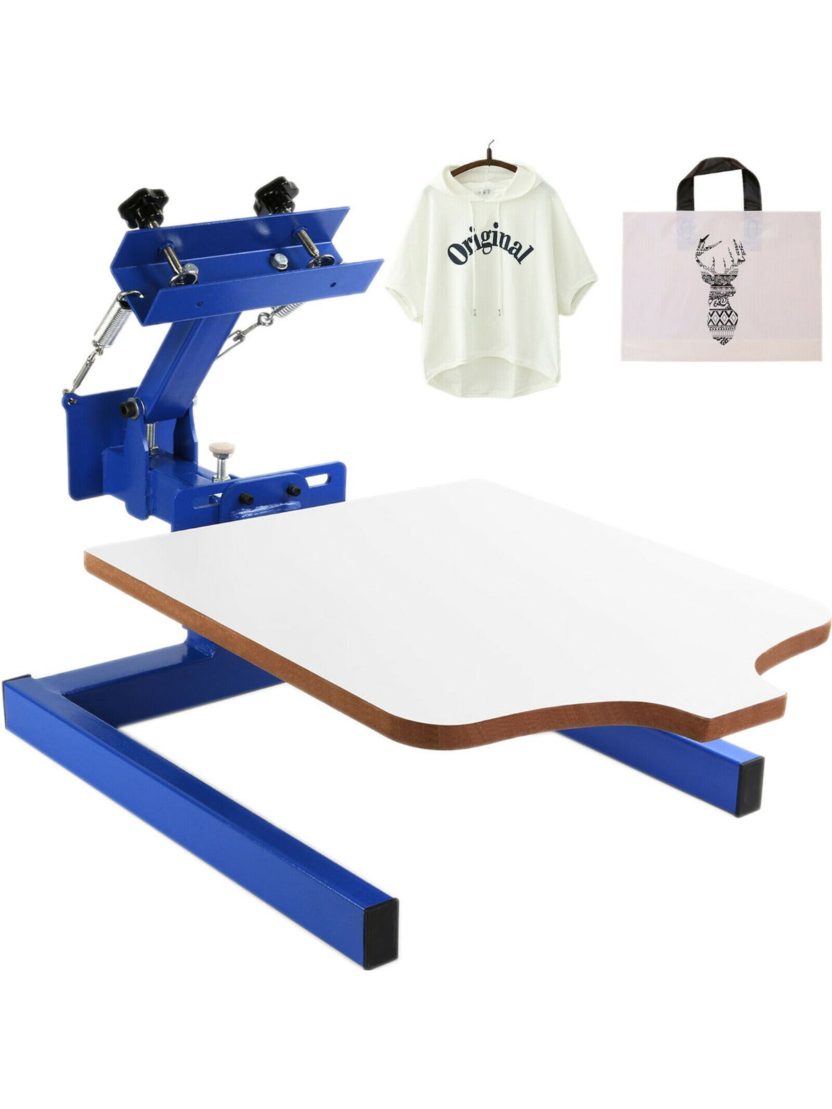 SDKEHUI DIY T-shirt 1-station 1-colou/4-colour 1-station/4-colour 2-station screen printing machine, textile printing machine, screen printing