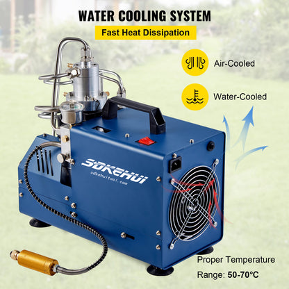 30MPA High Pressure Auto-Stop Electric PCP Air Pump Compressor Airgun Rifle 12V