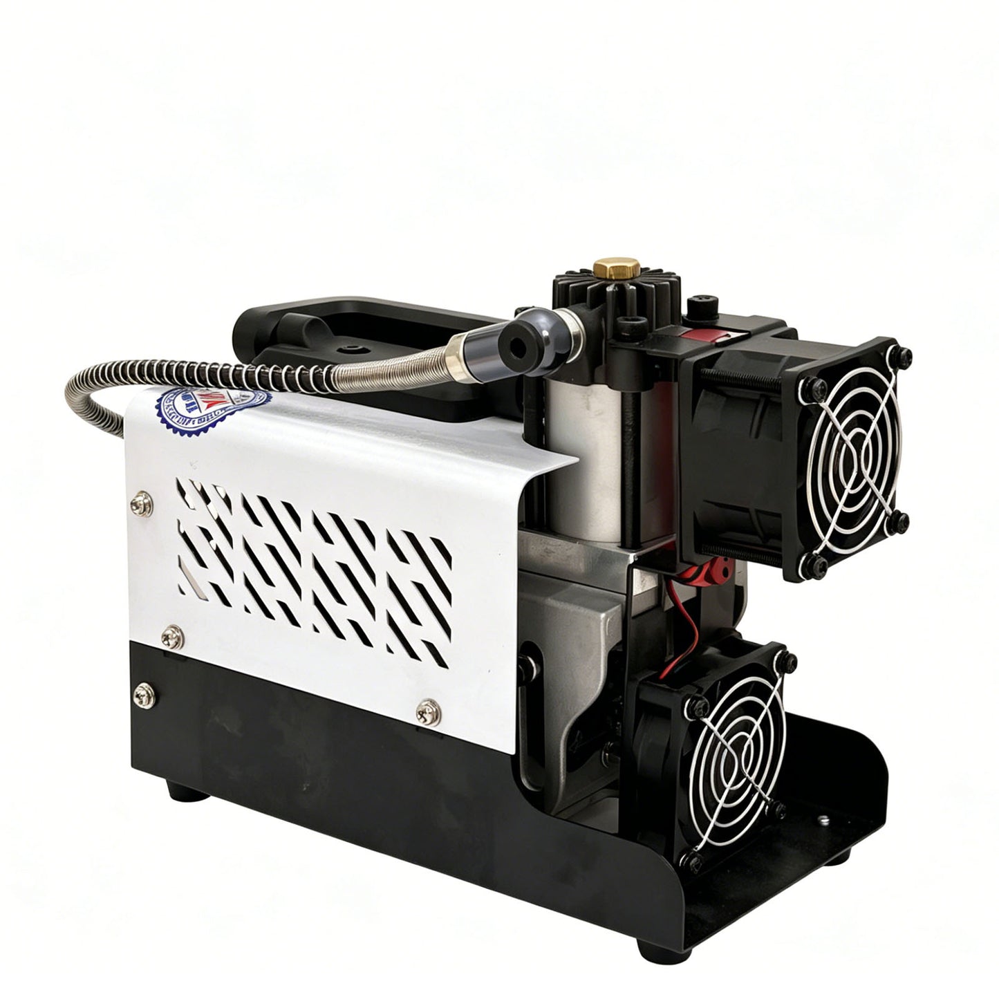 PCP Air Compressor, 30MPa/4500psi Compressor 12V DC With Power Adapter, Manual Stop, No Oil/Water Required Suitable for Paintball, Airsoft Gun, Scuba Cylinder Compressor